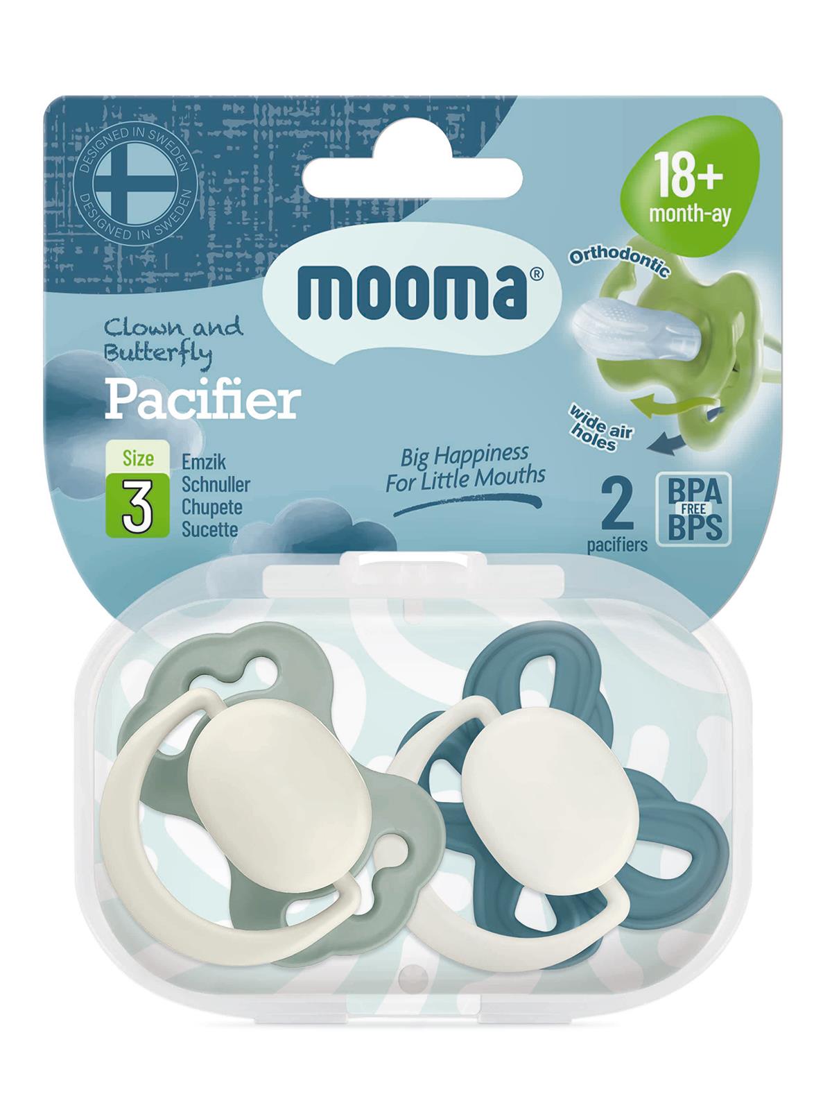 Mooma Palyaço Ve Kelebek Emzik No:3 - Mavi