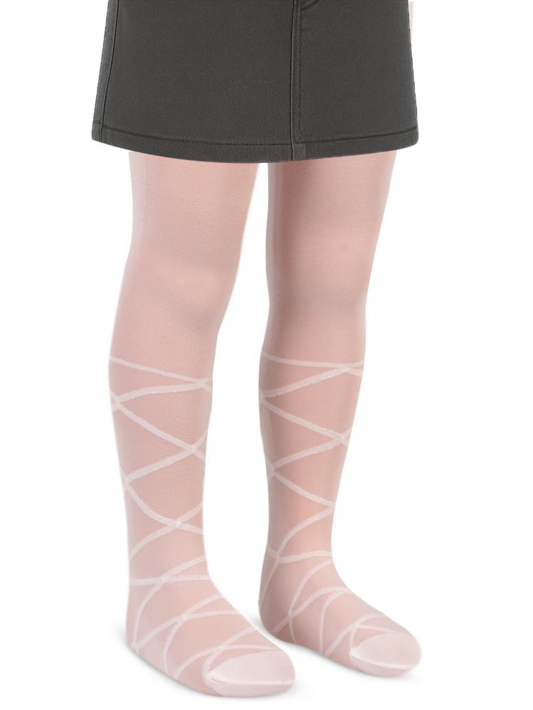 Katamino İnce Desenli Kız Çocuk Külotlu Çorap 3-10 Yaş