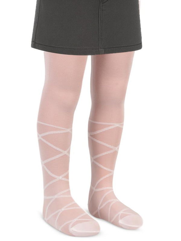 Katamino İnce Desenli Kız Çocuk Külotlu Çorap 3-10 Yaş