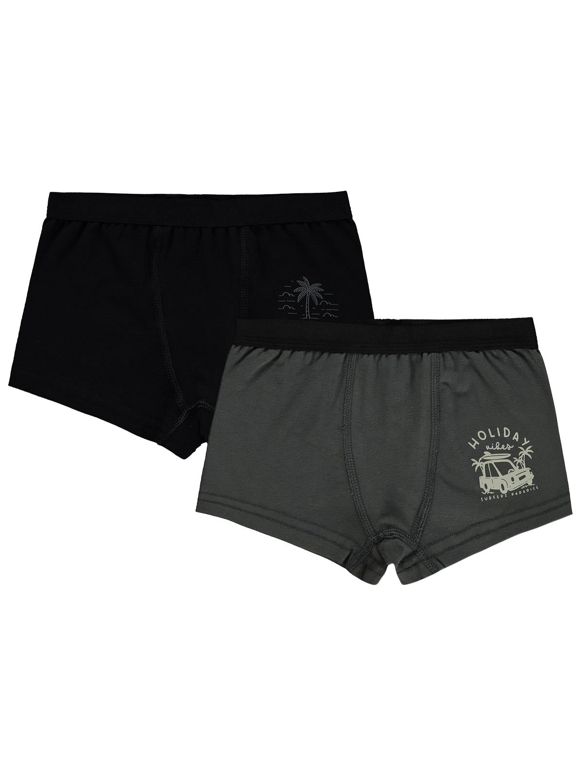 Island Erkek 2'li Boxer Set | Okul Kreş ve Günlük Kullanım