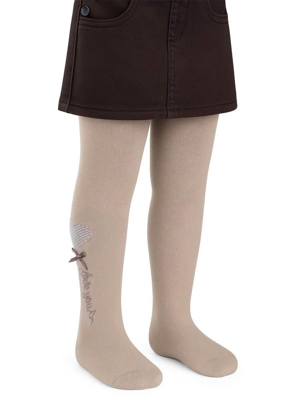 K31067 Ferusa Aksesuarlı Kalpli 2-12 Yaş Külotlu Çorap