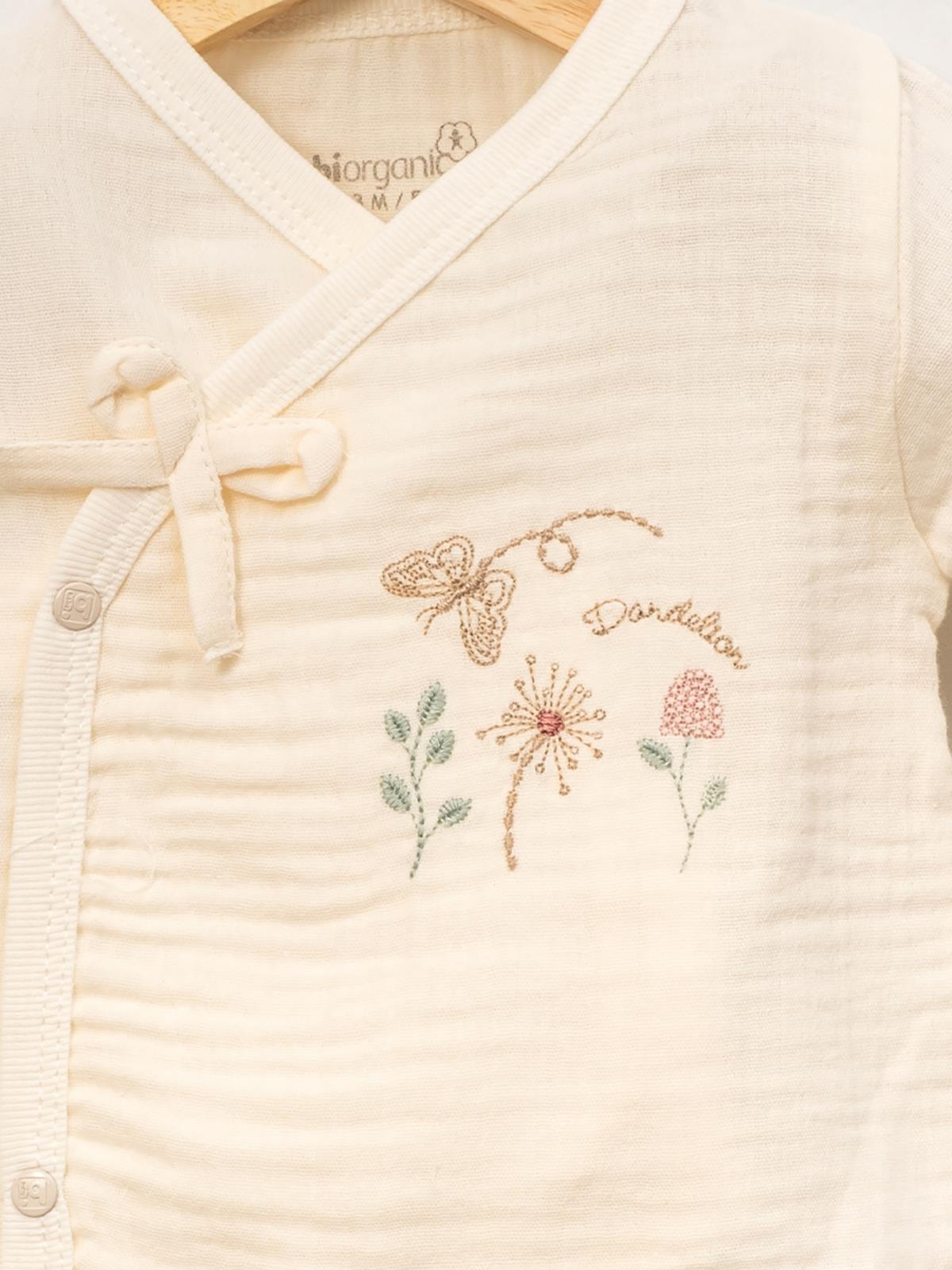 Biorganic Butterfly Feelıng 10 Parça Zıbın Seti 1-3 Ay - Ekru