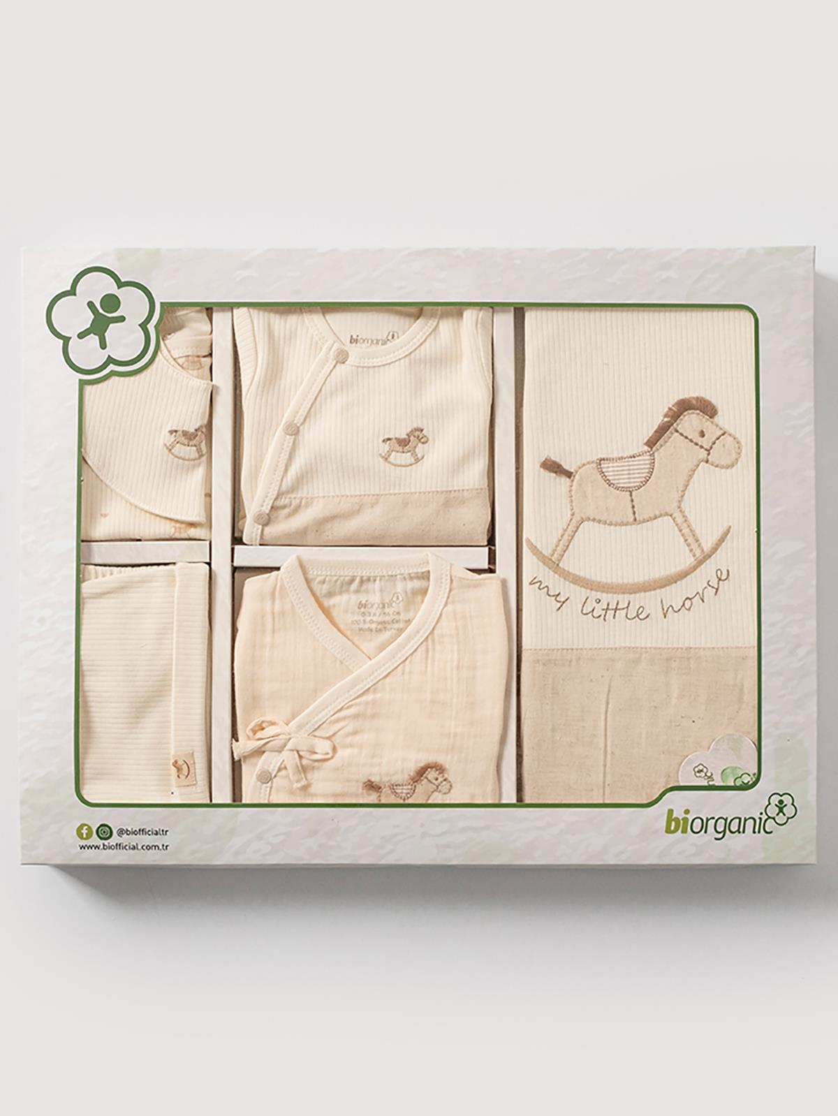 Biorganic Lıttle Horse 10 Parça Zıbın Seti 1-3 Ay - Ekru