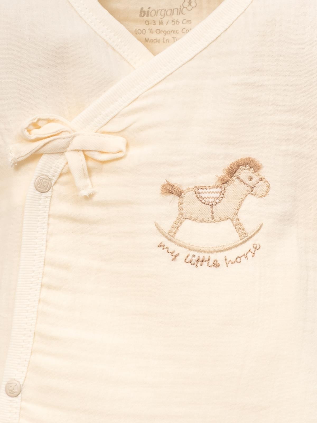 Biorganic Lıttle Horse 10 Parça Zıbın Seti 1-3 Ay - Ekru