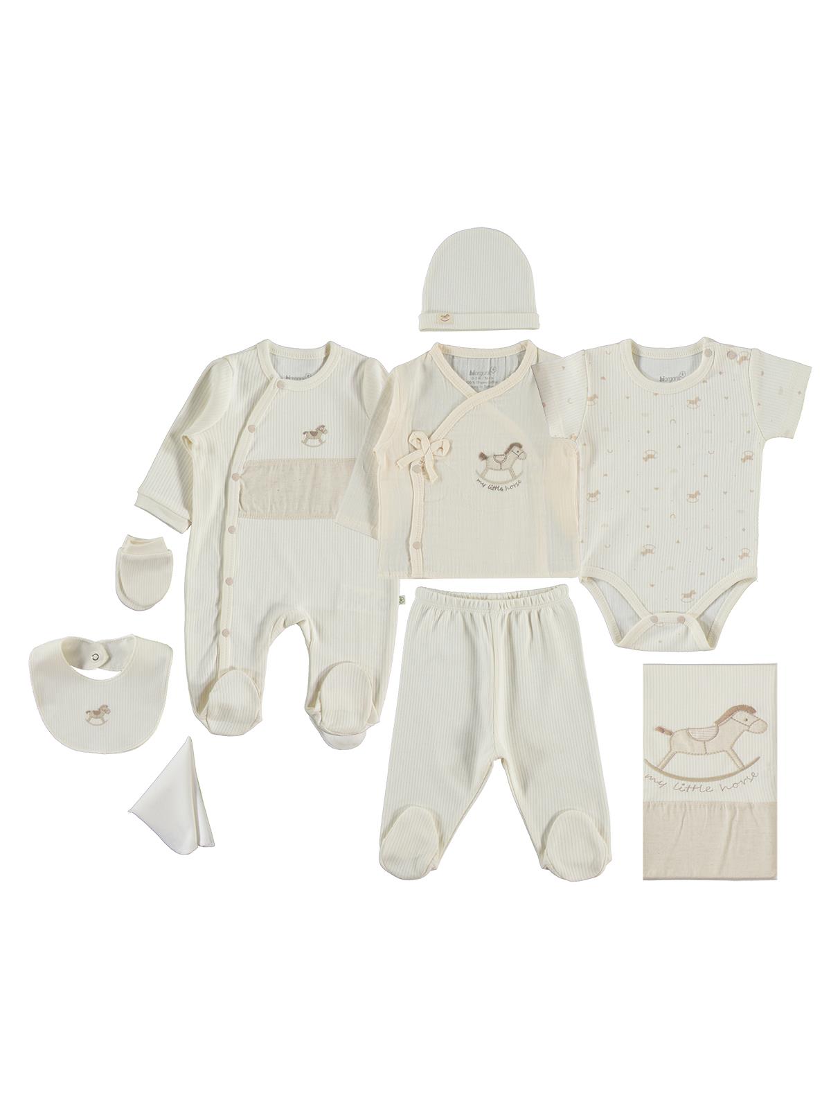 Biorganic Lıttle Horse 10 Parça Zıbın Seti 1-3 Ay - Ekru