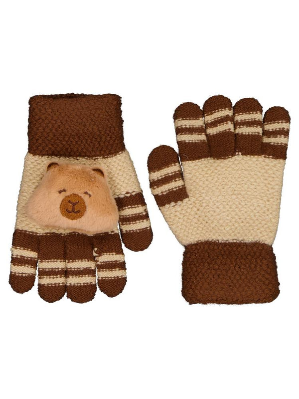 Kitti Erkek Çocuk 4-8 Yaş Örme Eldiven