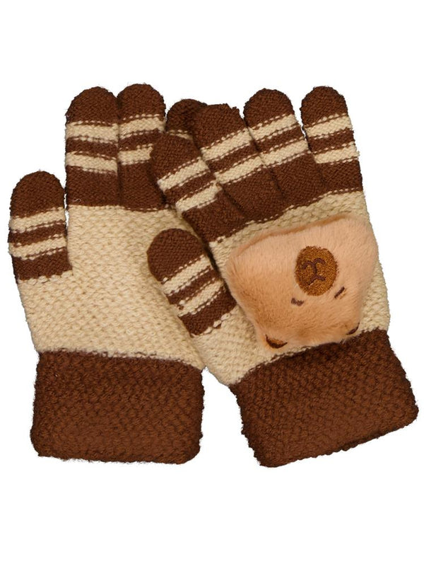 Kitti Erkek Çocuk 4-8 Yaş Örme Eldiven