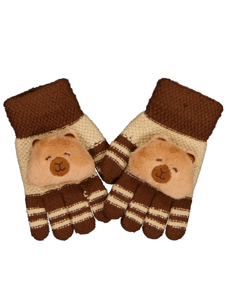 Kitti Erkek Çocuk 4-8 Yaş Örme Eldiven