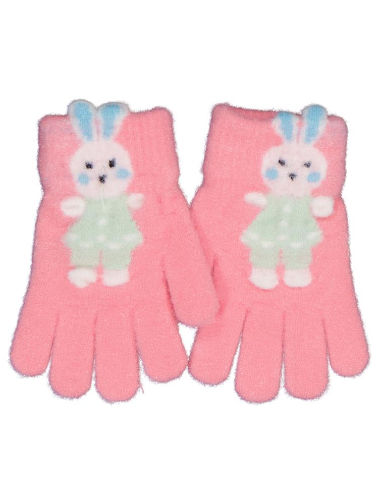 Kitti-Akal Çocuk Kız Örme Eldiven 4-8 Yaş