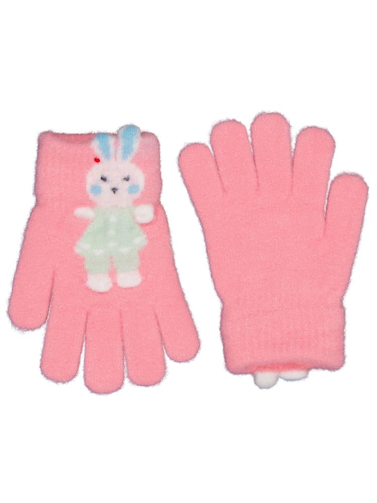 Kitti-Akal Çocuk Kız Örme Eldiven 4-8 Yaş