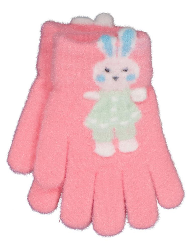 Kitti-Akal Çocuk Kız Örme Eldiven 4-8 Yaş