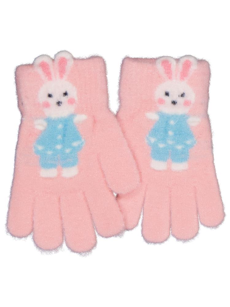 Kitti-Akal Çocuk Kız Örme Eldiven 4-8 Yaş