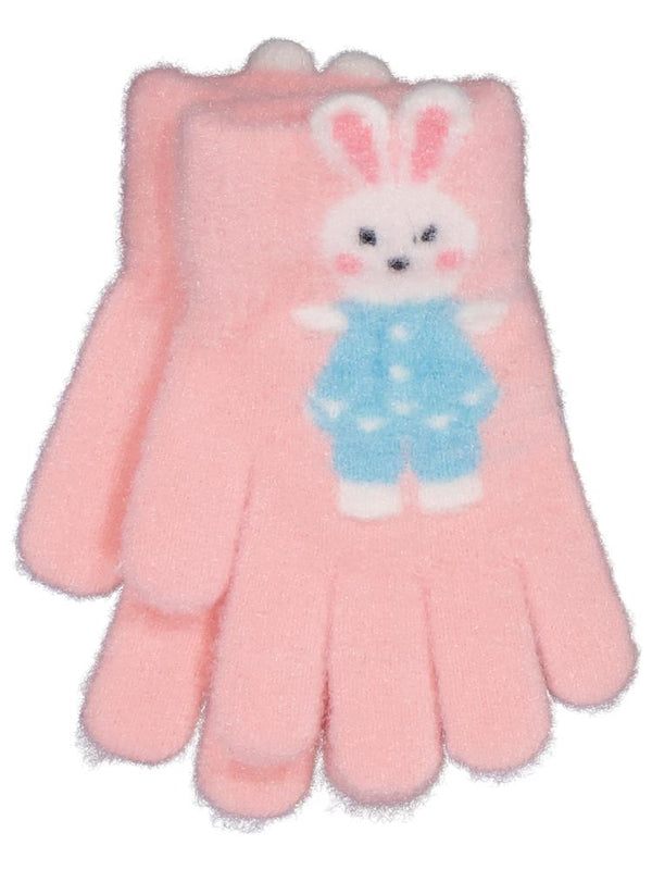 Kitti-Akal Çocuk Kız Örme Eldiven 4-8 Yaş