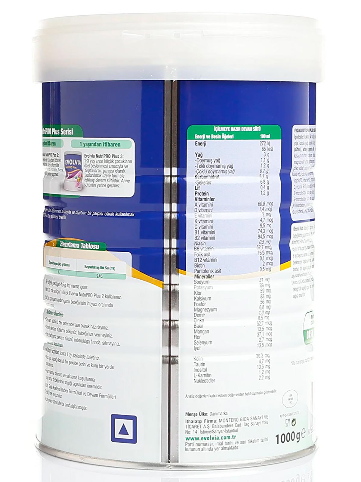 Evolvia-Montero NutriPRO Plus 2 - 1000 Gr