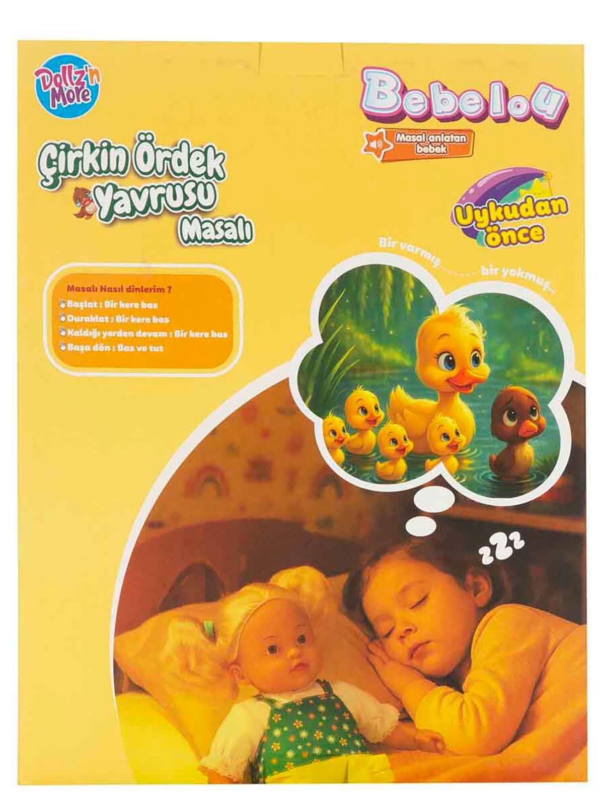 Bebelou Bebek Set Bebelou Uykudan Önce Dolgu Masal Anlatan Çirkin Ördek Yavrusu 40cm