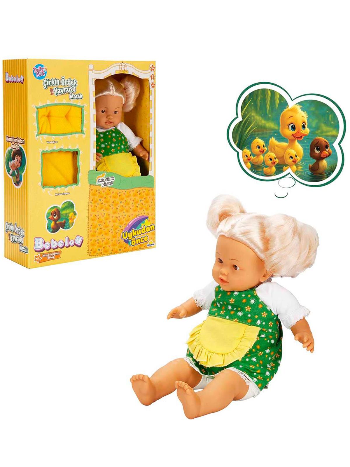 Bebelou Bebek Set Bebelou Uykudan Önce Dolgu Masal Anlatan Çirkin Ördek Yavrusu 40cm