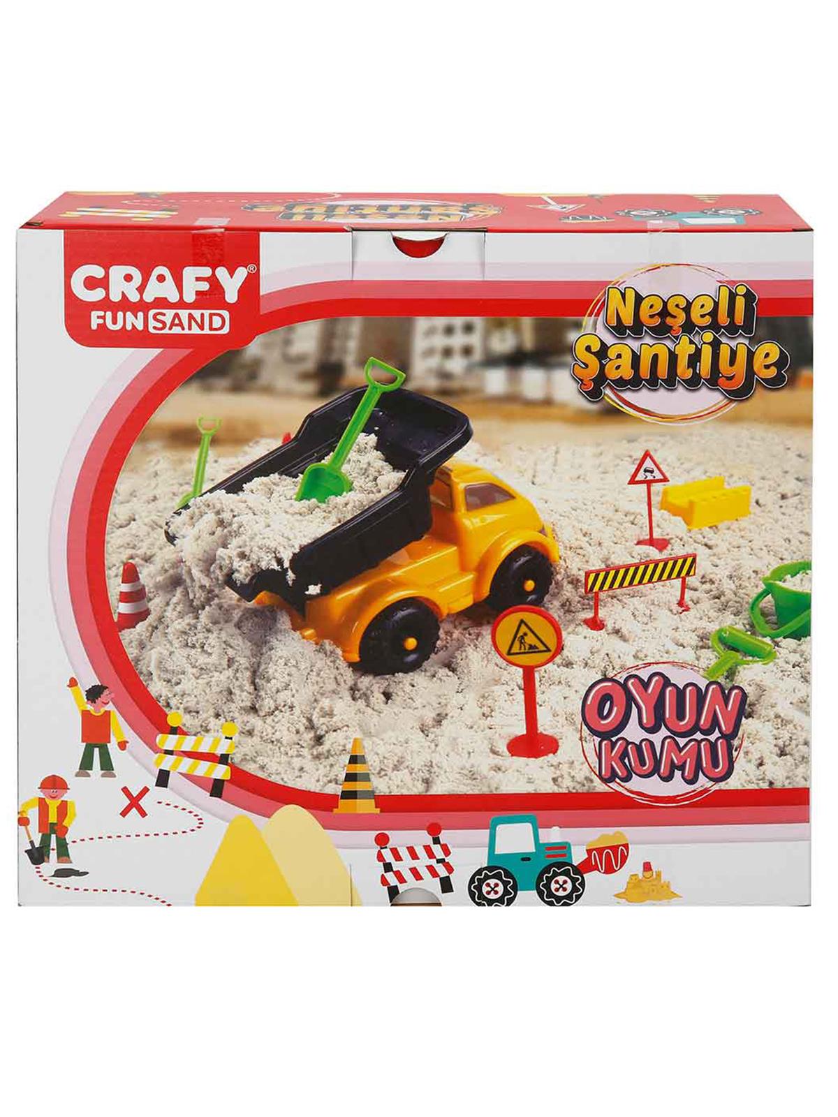 Crafy Neşeli Şantiye Oyun Kumu Seti 500 g 14 Parça
