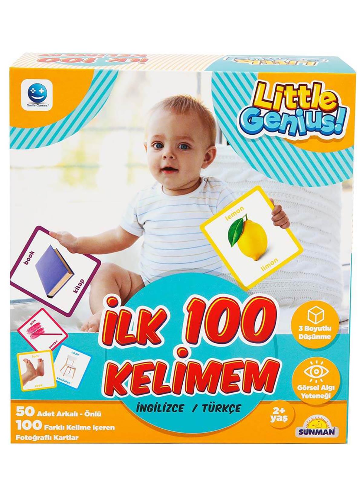 Smile Games İlk 100 Kelimem Kartları İngilizce/Türkçe 50 Parça