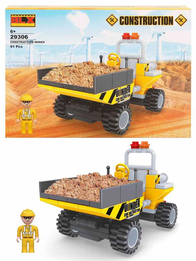 Construction Kepçe Sarı 91 Parça