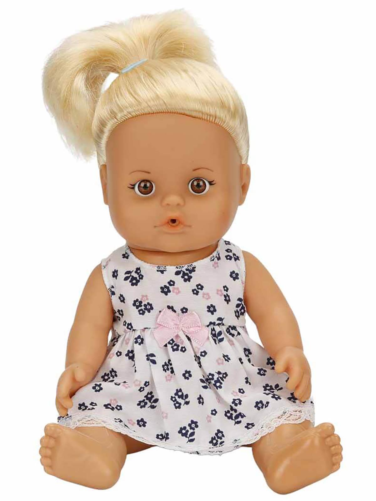 Sunman Oyuncak Bebek Set Boubou Altını Islatan 30Cm.Saçlı/Sessiz