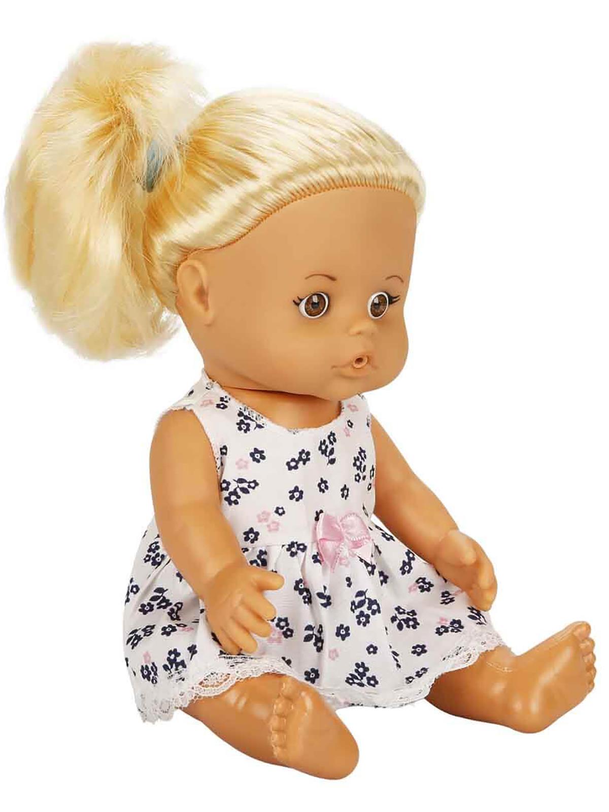 Sunman Oyuncak Bebek Set Boubou Altını Islatan 30Cm.Saçlı/Sessiz