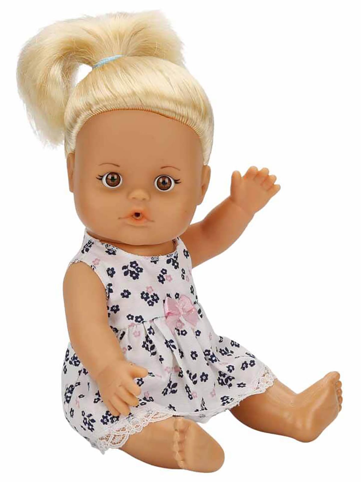 Sunman Oyuncak Bebek Set Boubou Altını Islatan 30Cm.Saçlı/Sessiz