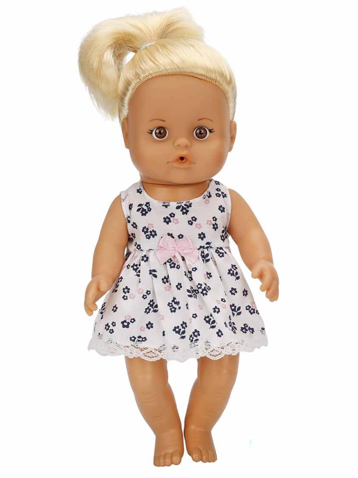 Sunman Oyuncak Bebek Set Boubou Altını Islatan 30Cm.Saçlı/Sessiz