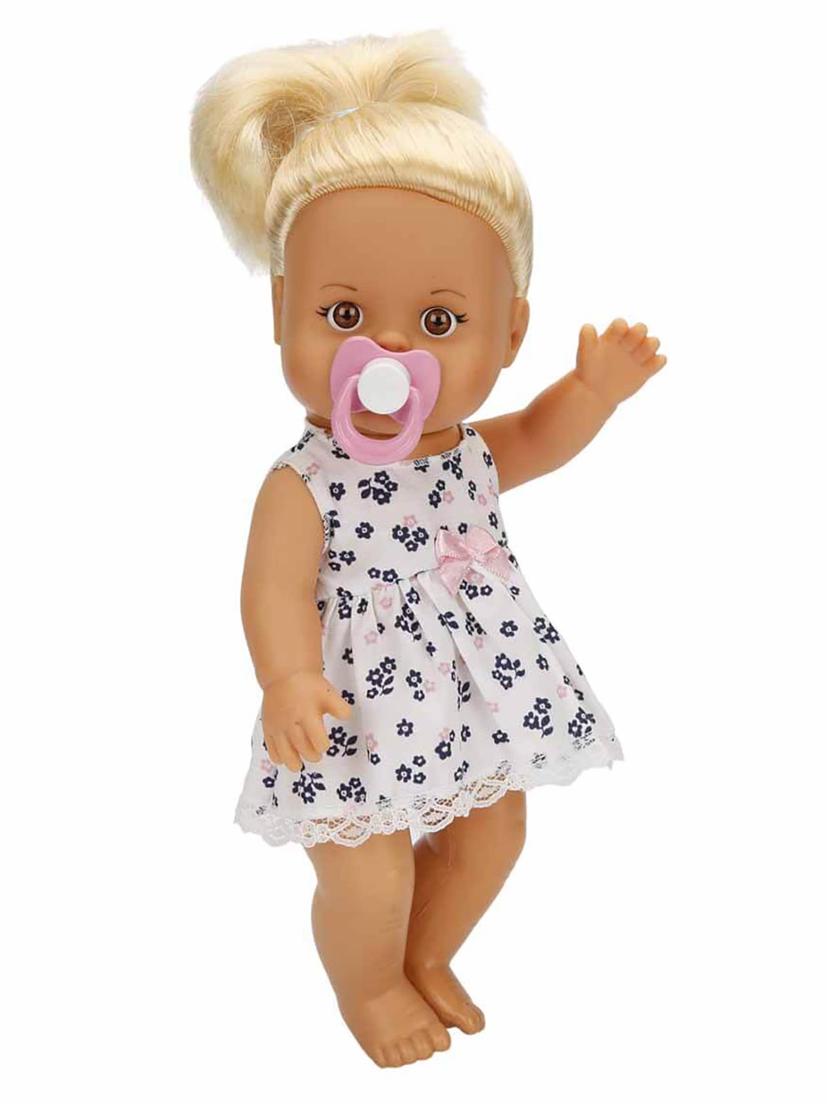 Sunman Oyuncak Bebek Set Boubou Altını Islatan 30Cm.Saçlı/Sessiz