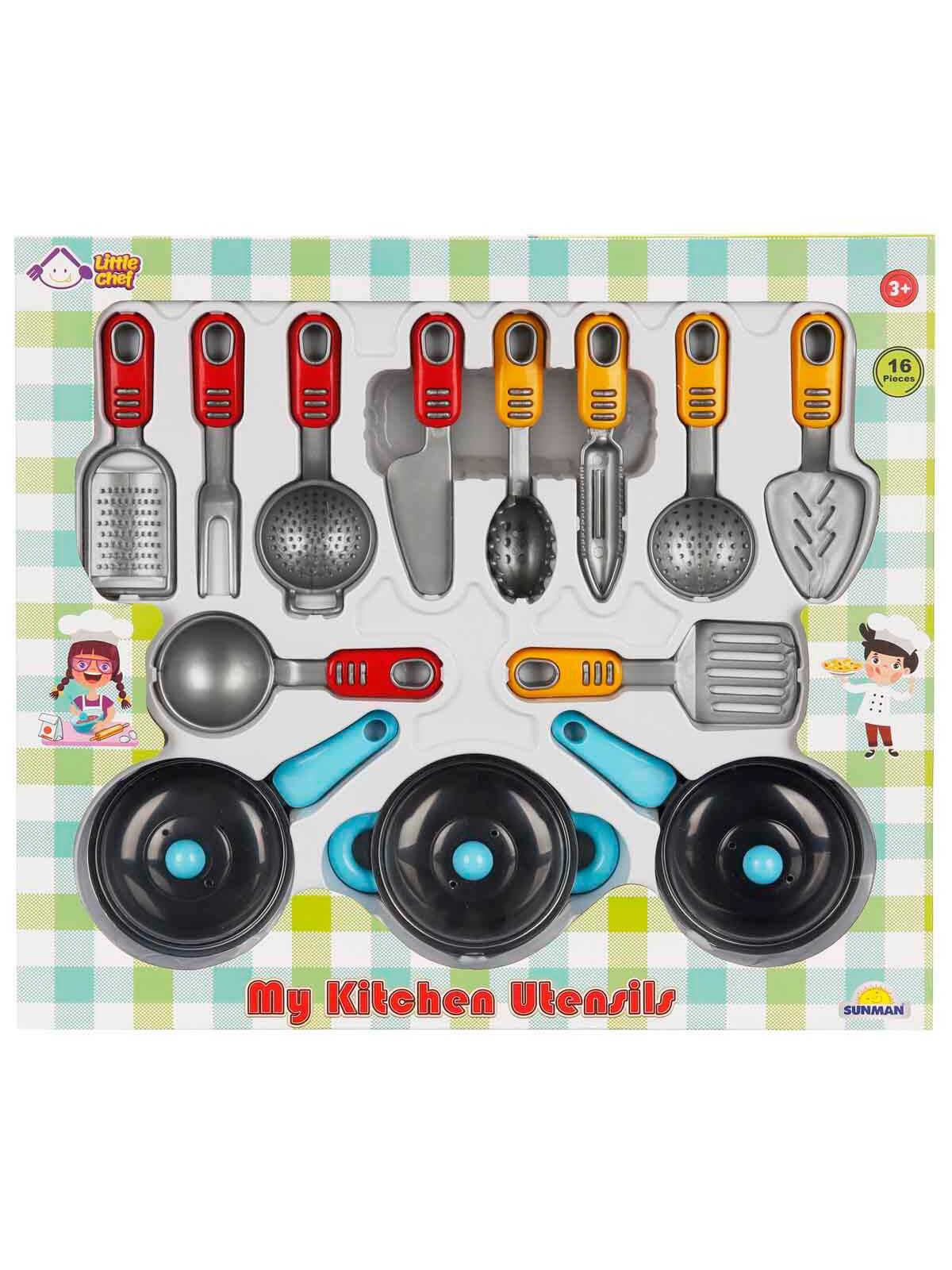 Little Chef Mutfak Gereçleri Oyun Seti 16 Parça