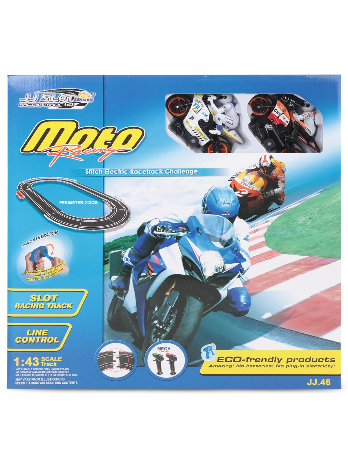 Sunman Oyuncak YARIŞ SET 1/43 MOTO RACING MÜZİKLİ 213CM