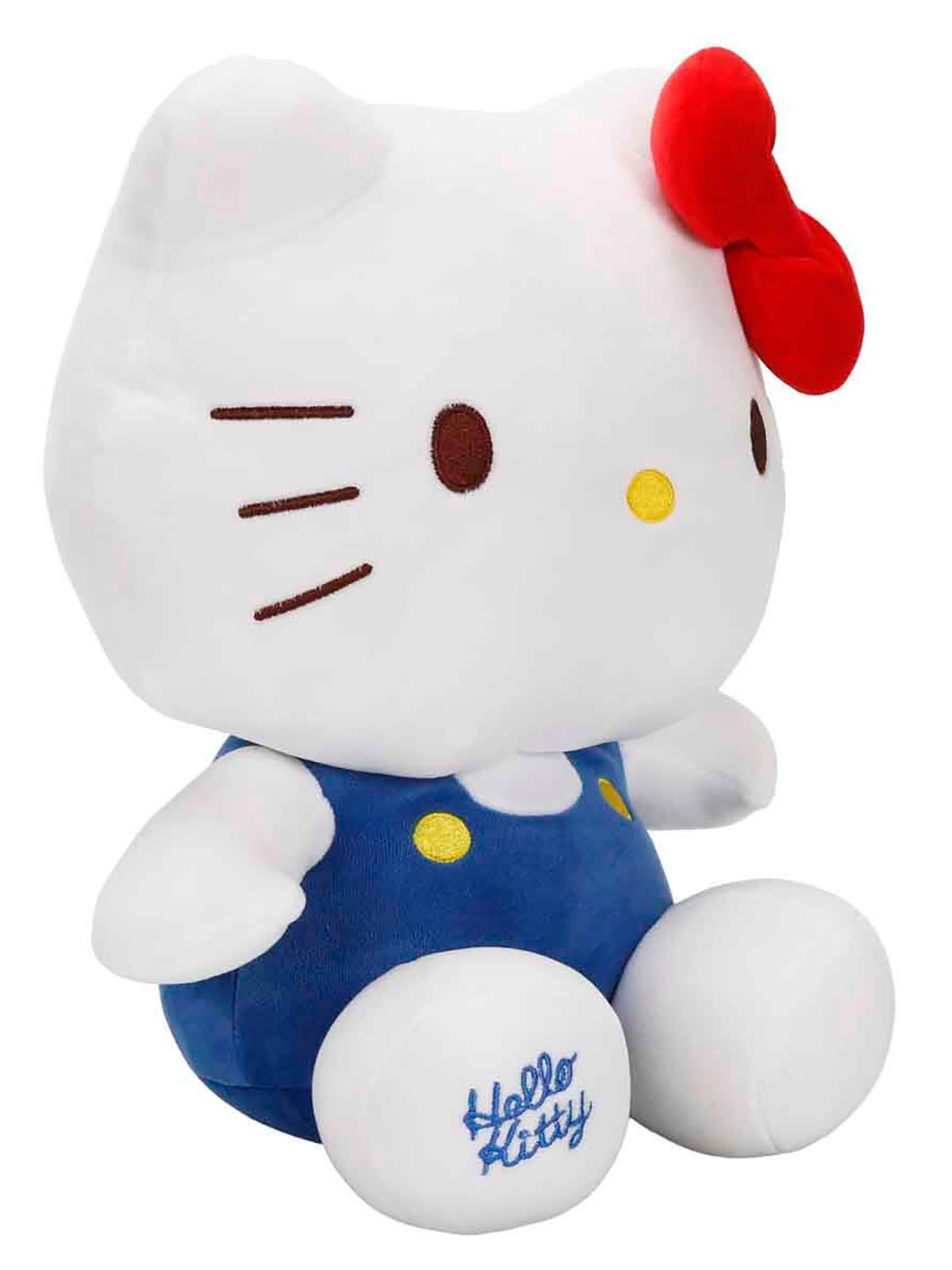 Hello Kitty Mavi Tulumlu Peluş S4 35 cm