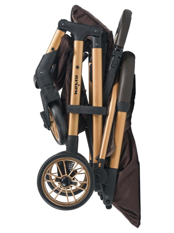 Prava Avion Lüks Kabin Bebek Arabası - Kahverengi