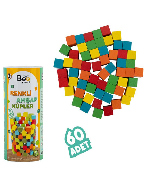 Bee Smart Renkli Ahşap Küpler