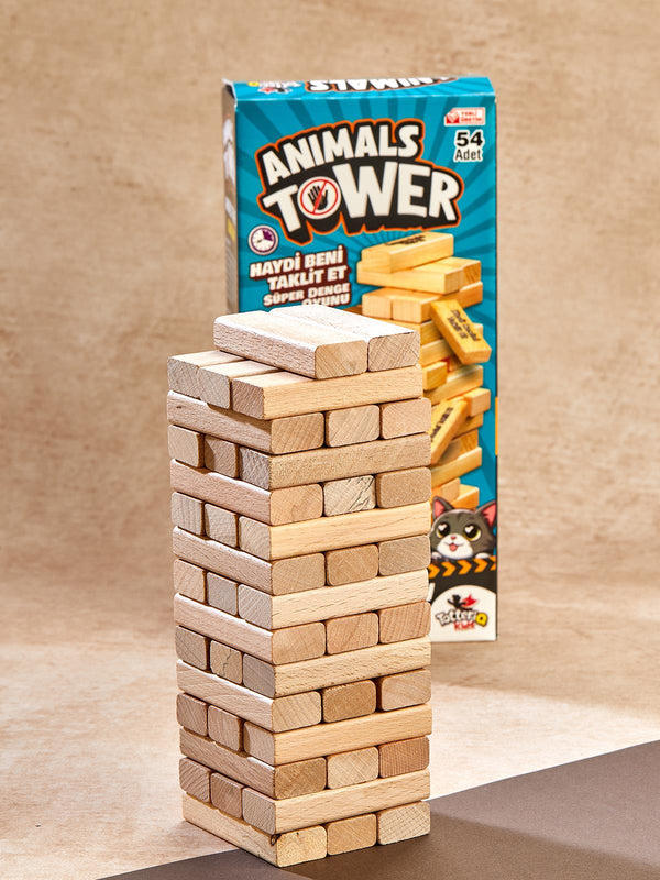 Vardem Oyuncak Animals Tower Süper Denge Oyunu 54 Adet