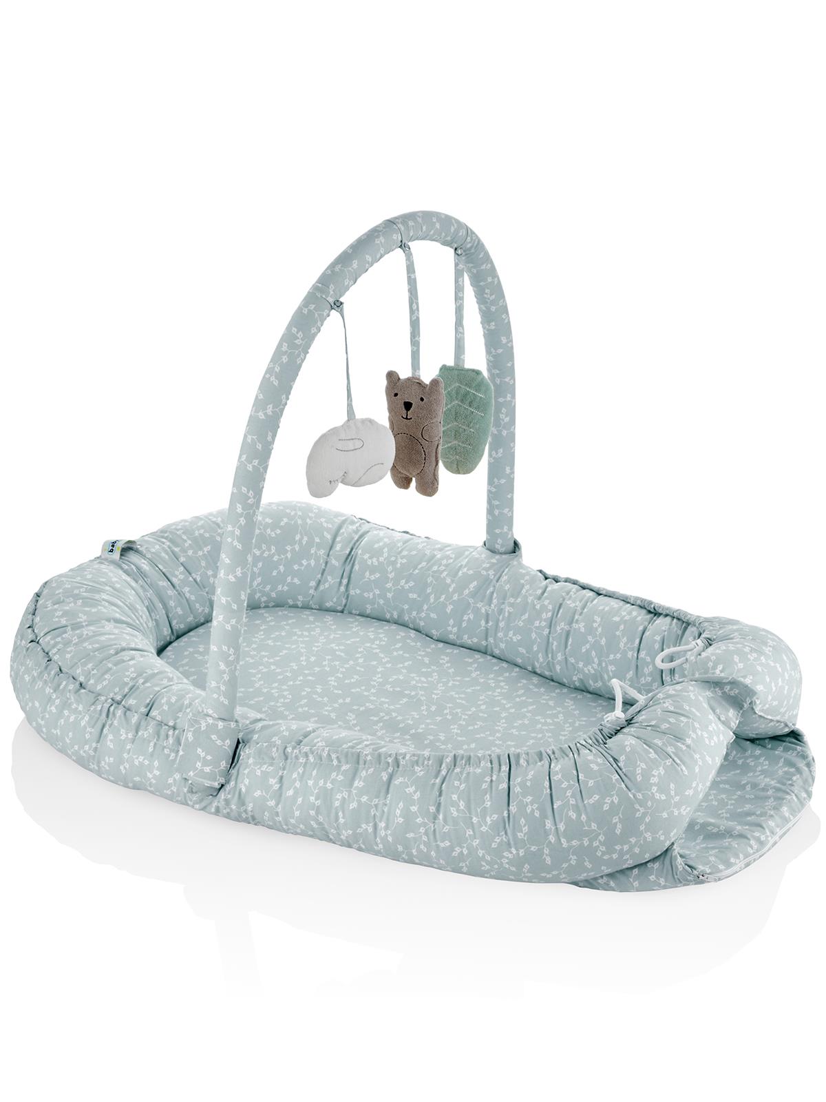 Babyjem Oyuncaklı Anne Baba Yanı Yatağı - Yeşil