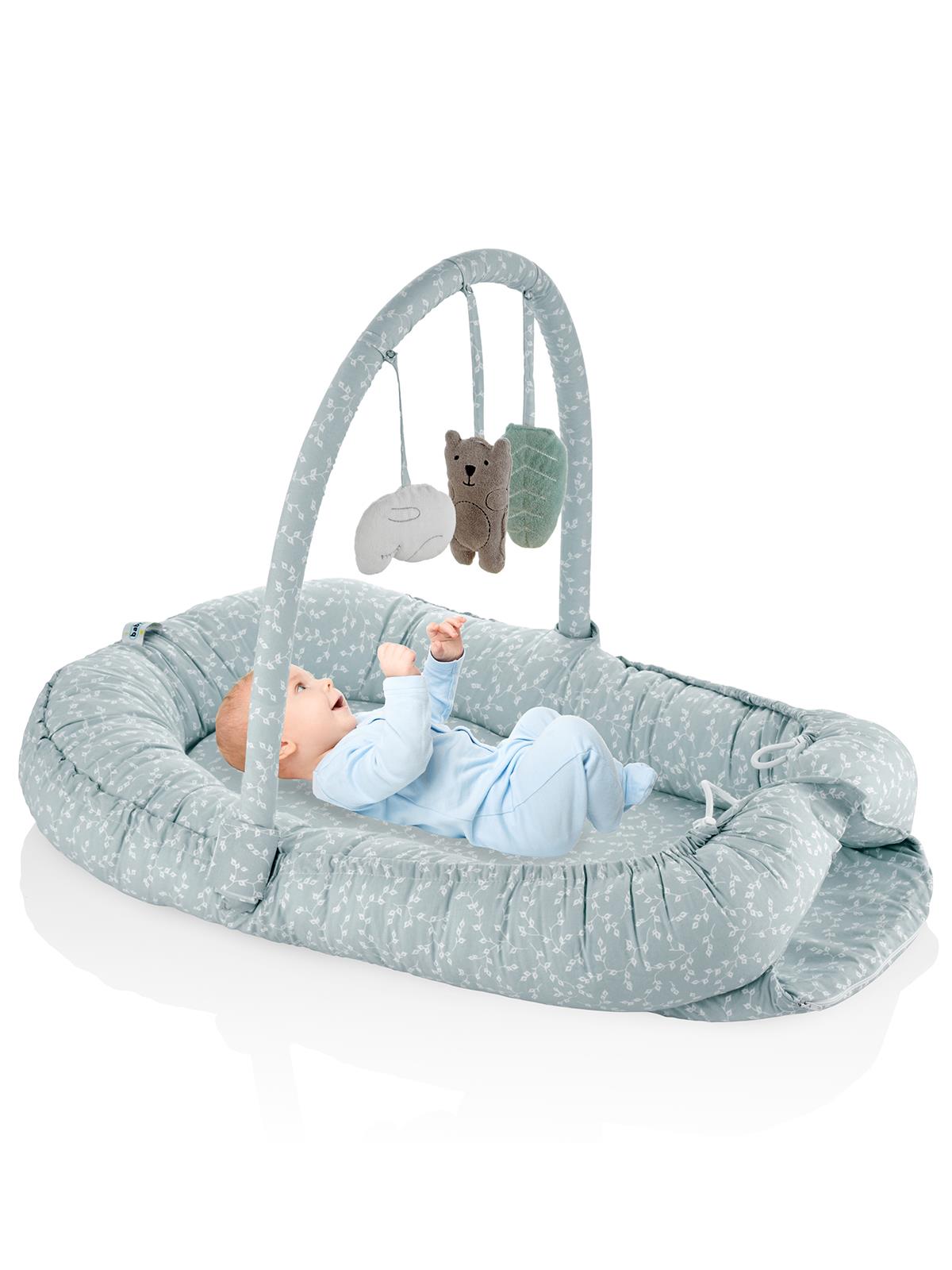 Babyjem Oyuncaklı Anne Baba Yanı Yatağı - Yeşil