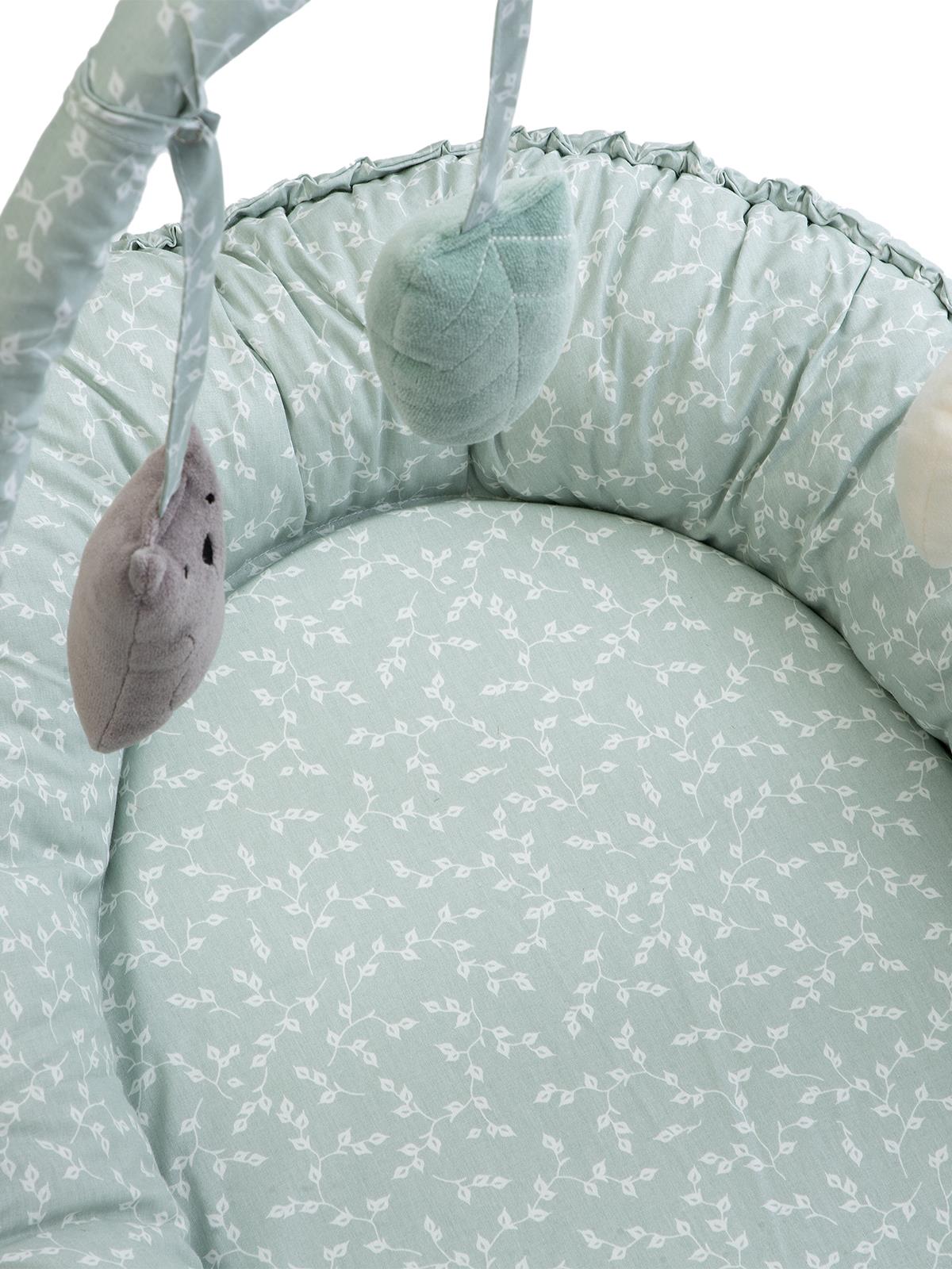 Babyjem Oyuncaklı Anne Baba Yanı Yatağı - Yeşil