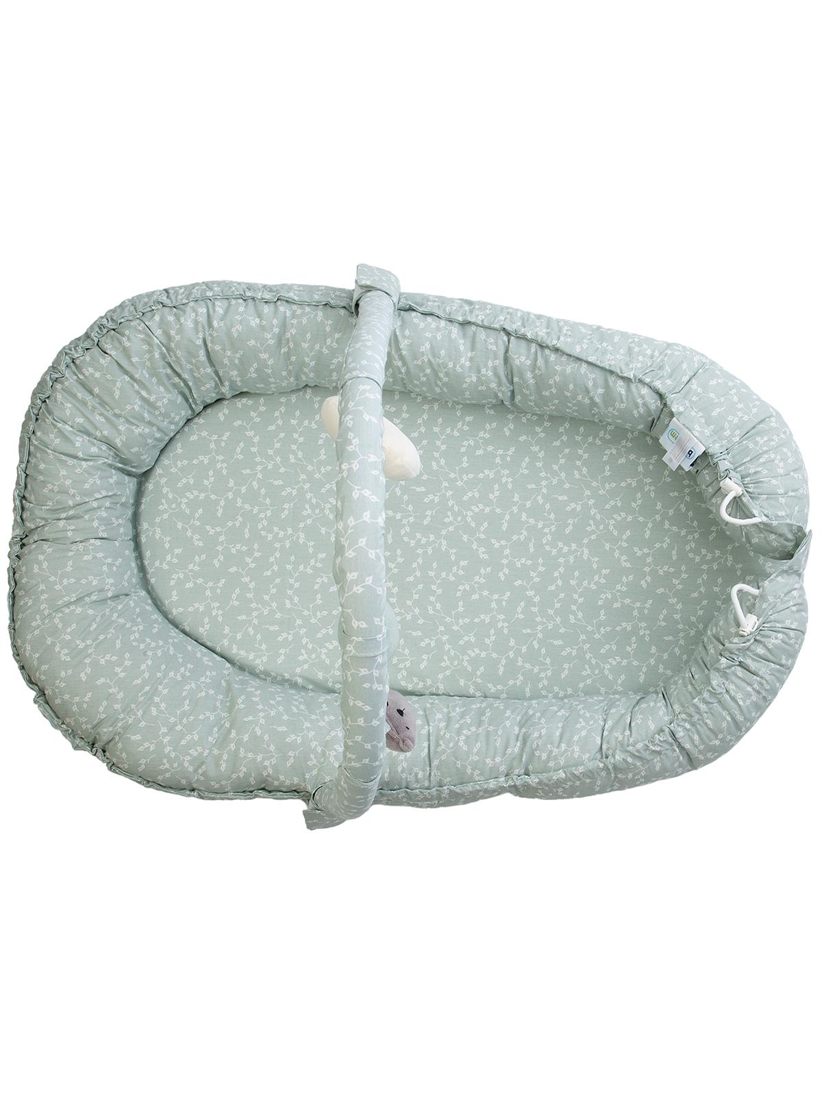 Babyjem Oyuncaklı Anne Baba Yanı Yatağı - Yeşil