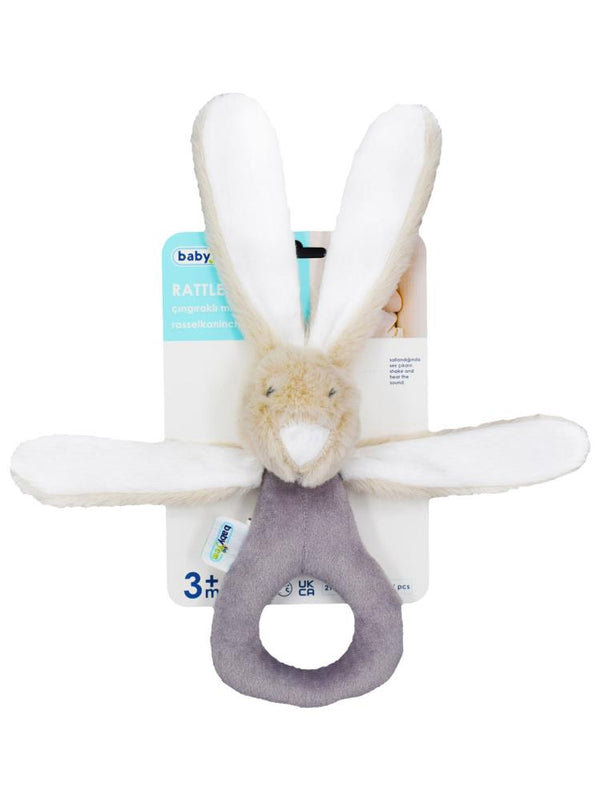 Babyjem Tutmalı Peluş Mini Tavşan - Kahverengi