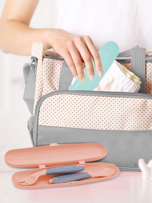 Babyjem Çatal Kaşık Saklama Kabı - Pembe