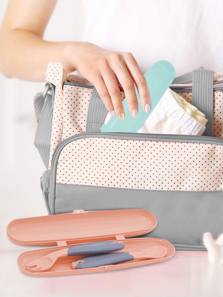 Babyjem Çatal Kaşık Saklama Kabı - Pembe