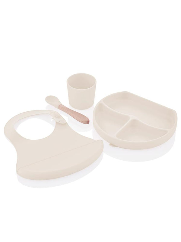 Babyjem Silikon Beslenme Seti - Ekru