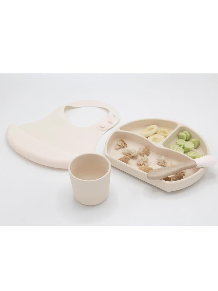 Babyjem Silikon Beslenme Seti - Ekru