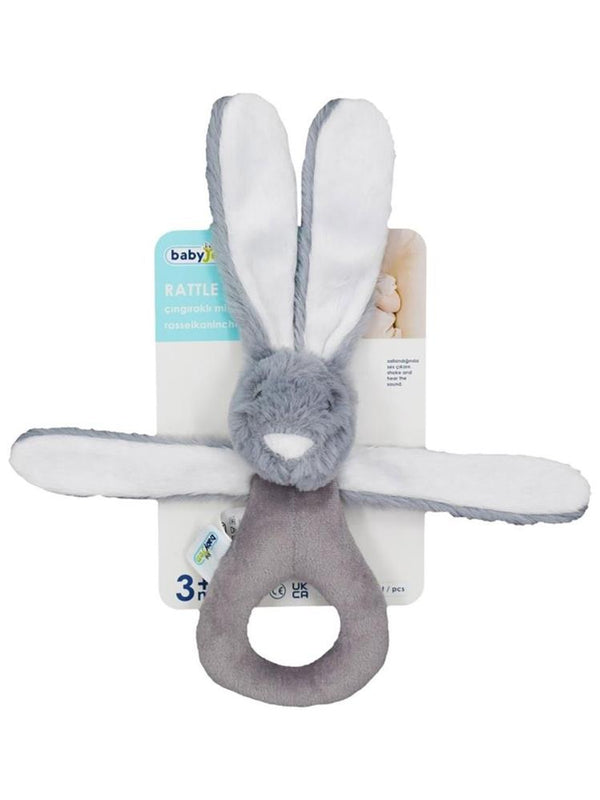 Babyjem Tutmalı Peluş Mini Tavşan - Gri