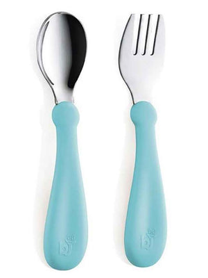 Babyjem Paslanmaz Celık Catal Kasık Setı - Mavi