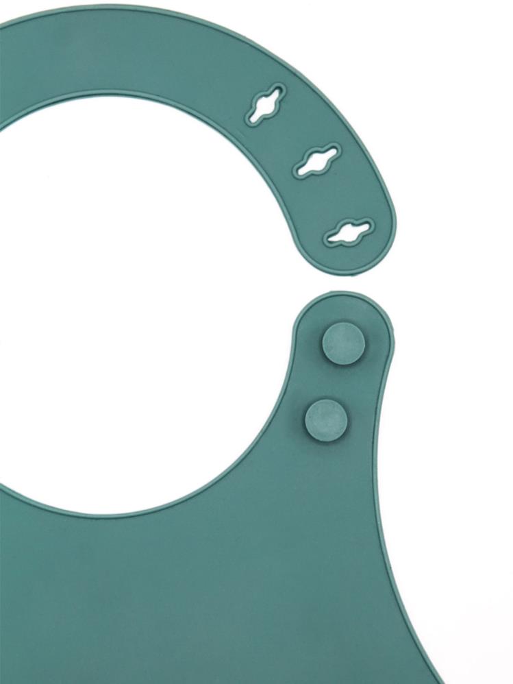 Babyjem Mini Silikon Önlük - Yeşil