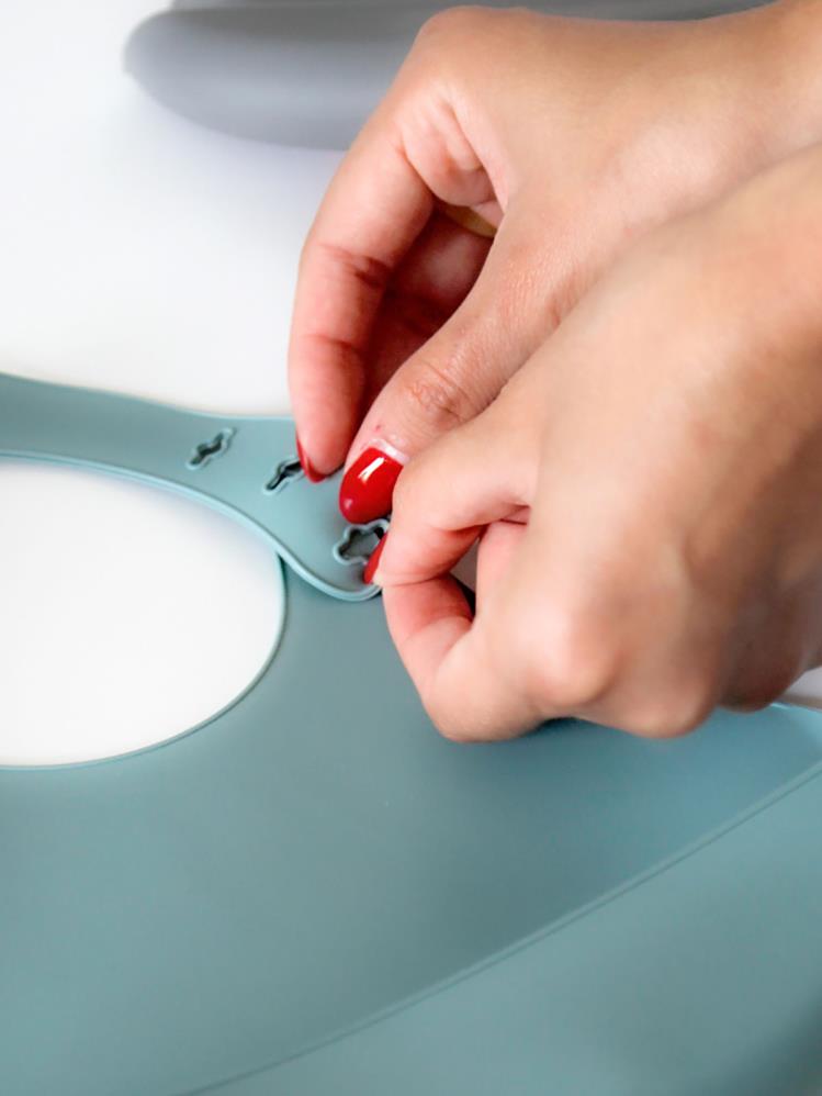 Babyjem Mini Silikon Önlük - Yeşil