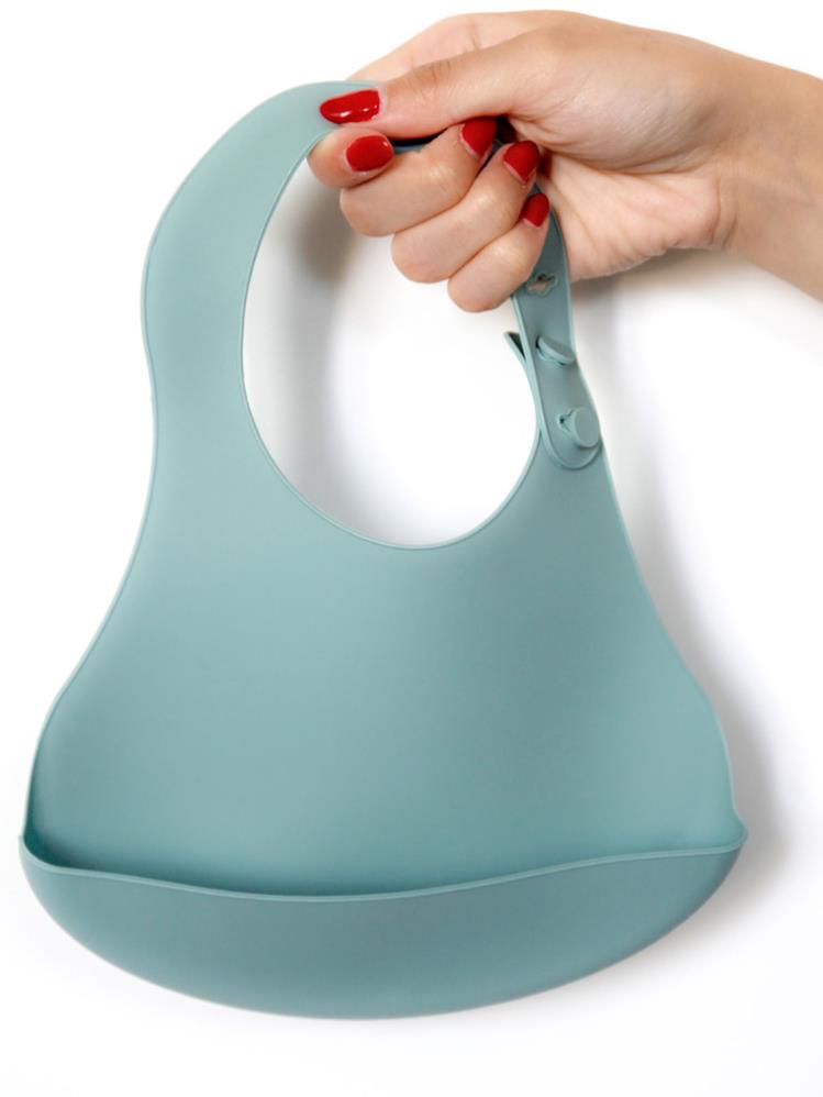 Babyjem Mini Silikon Önlük - Yeşil