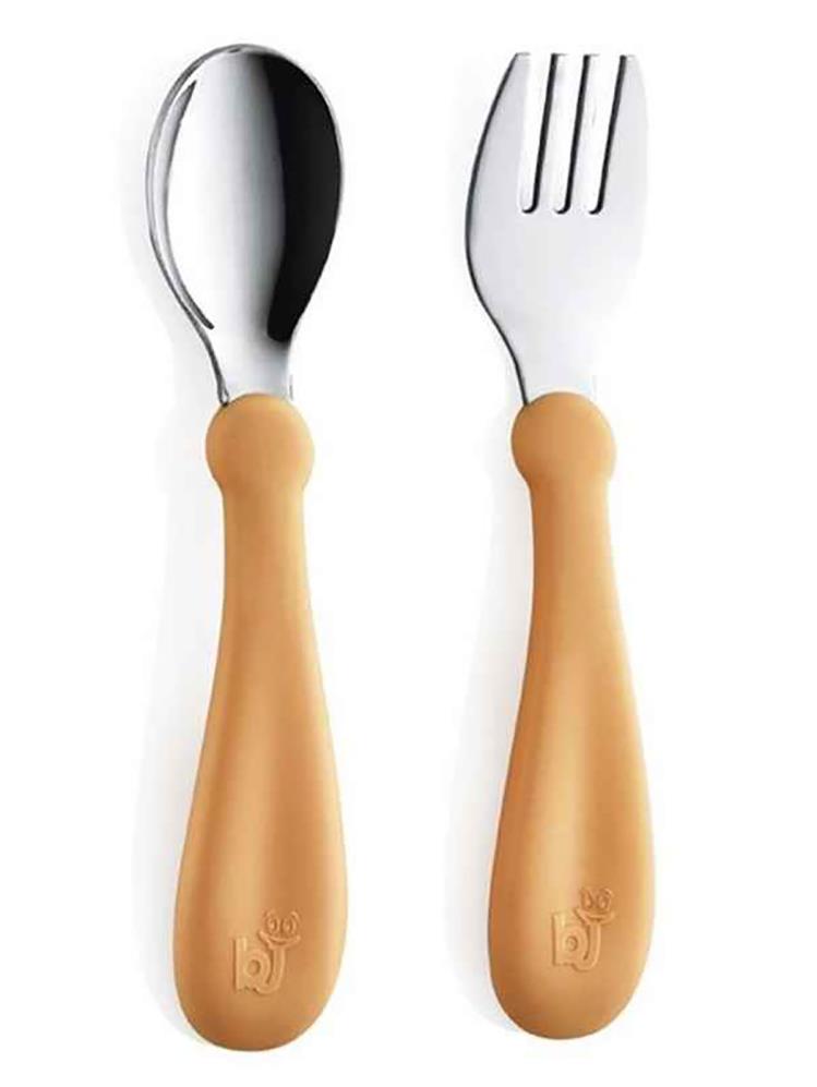 Babyjem Paslanmaz Celık Catal Kasık Setı - Pudra