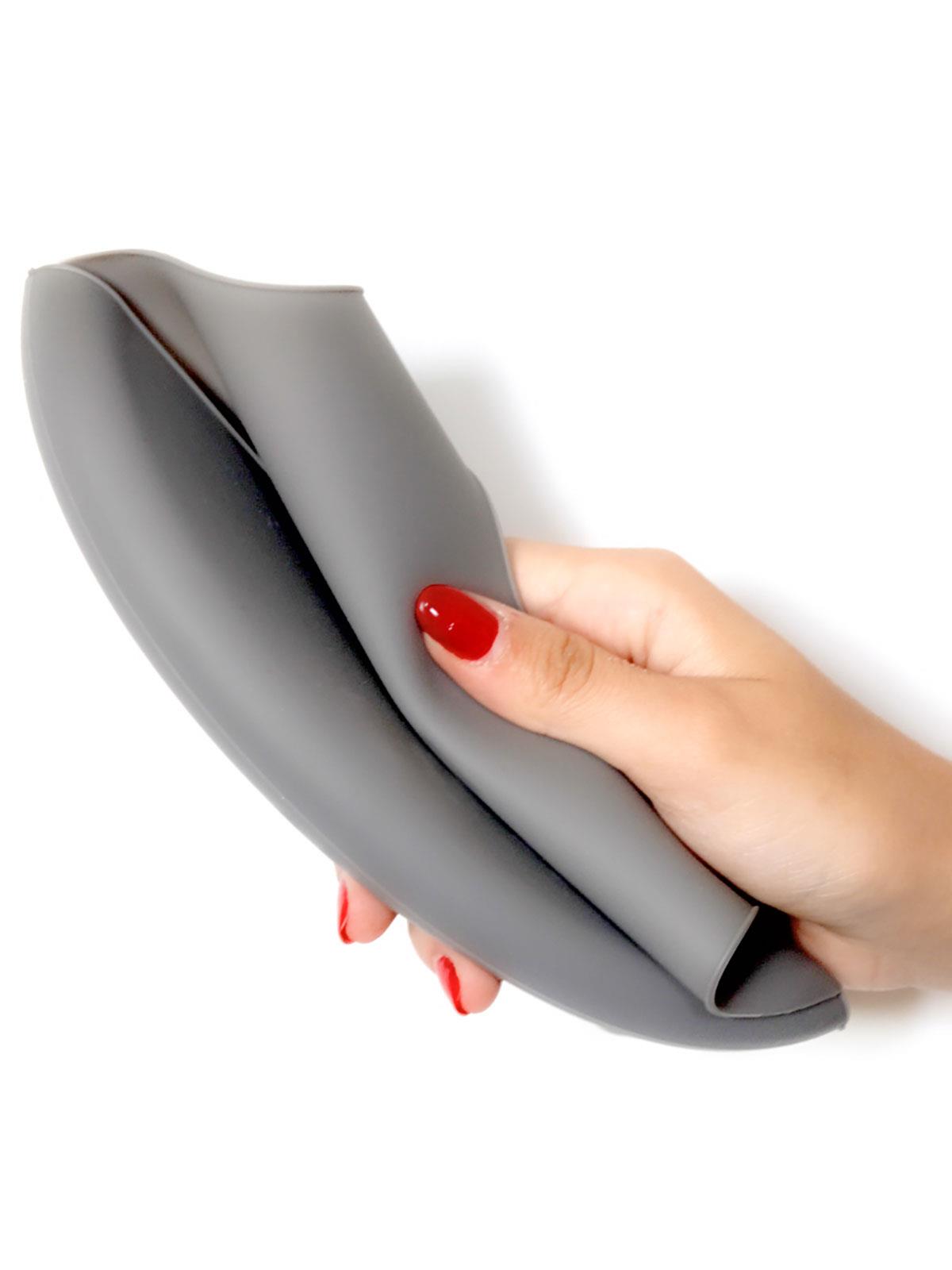 Babyjem Mini Silikon Önlük - Gri